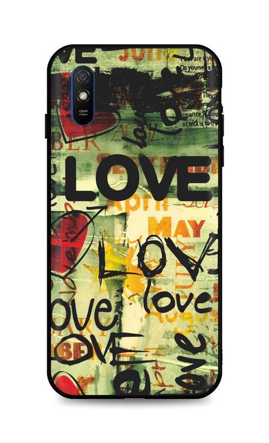 Kryt TopQ LUXURY Xiaomi Redmi 9A pevný Love 51983