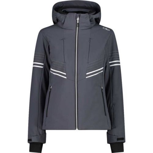 CMP WOMAN JACKET ZIP HOOD Dámská lyžařská bunda, černá, velikost 38