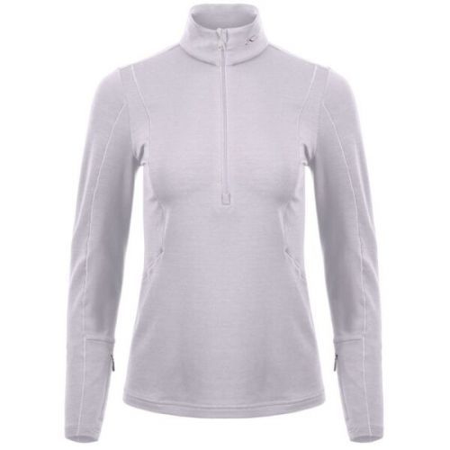 Kjus TRACE MIDLAYER HALF-ZIP W Dámská mikina stření vrstva, šedá, velikost 36