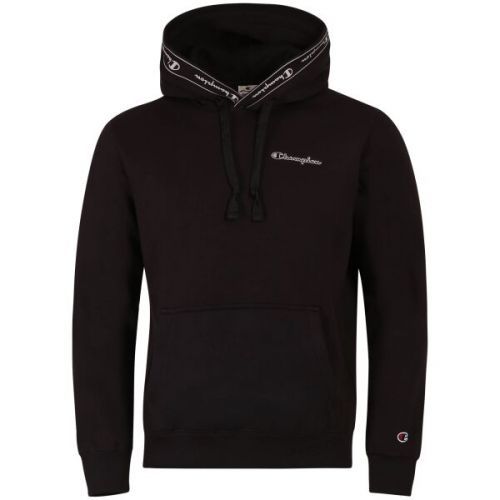 Champion HOODED SWEATSHIRT Pánská mikina, černá, velikost L