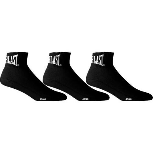 Everlast QUARTER EVERLAST SOCKS Sportovní ponožky střední, černá, velikost 43-46