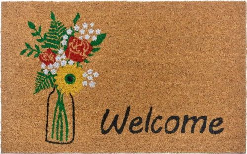 Rohožka z kokosového vlákna 75x45 cm Hello & Flowers - Hanse Home