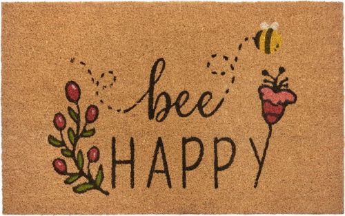 Rohožka z kokosového vlákna 75x45 cm Bee Happy - Hanse Home