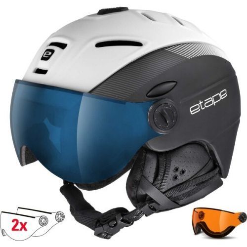Etape COMP PRO V2 Unisex lyžařská přilba s visorem, černá, velikost 55-58