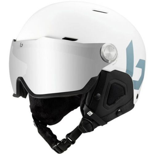 Bolle MIGHT VISOR (59-62 CM) Lyžařská helma, bílá, velikost (59 - 62)