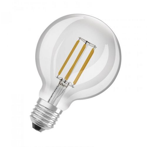 OSRAM LED žárovka globe E27G95 4W 840lm 3000K čirá, sklo, E27, 4W, Energetická třída: A, P: 14 cm