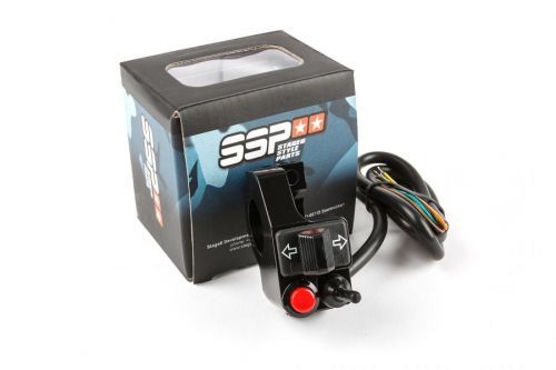 Přepínač blinkrů a světel s vypínačem Stage6 SSP, levý, černý