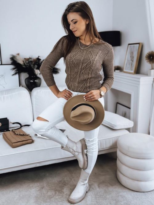 Women's sweater MIRA beige Dstreet MY1828