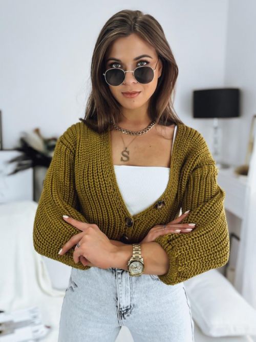 Women's sweater NUTI mustard Dstreet MY1673