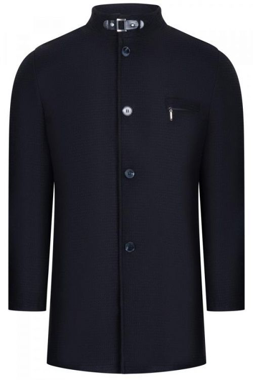 PLT8367 DEWBERRY MEN'S COAT-LIGHT STRAIGHT BLACK