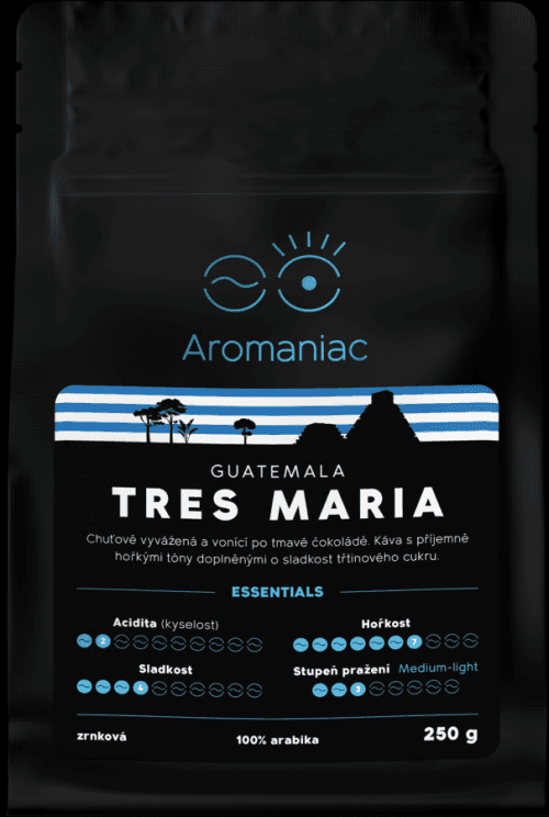 Aromaniac Guatemala Tres Maria, zrnková 250 g