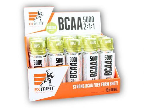 Extrifit BCAA 5000 2:1:1 Shot 15 x 90ml Varianta: meruňka