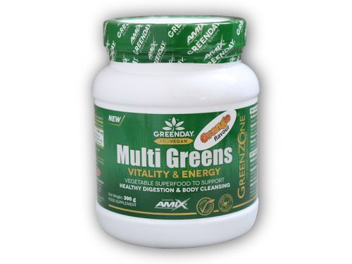 Amix GreenDay MultiGreens Vitality & Energy 300g Varianta: pomeranč
