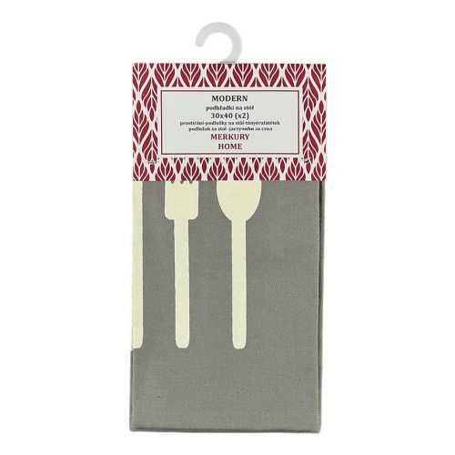 Prostírání MODERN šedé 30x40 set 2 ks