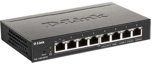 D-Link DGS-1100-08PV2 8-Port PoE Gigabit Smart Managed Switch- 8-Port 1000BaseTX Auto-Negotiating (DGS-1100-08PV2/E)