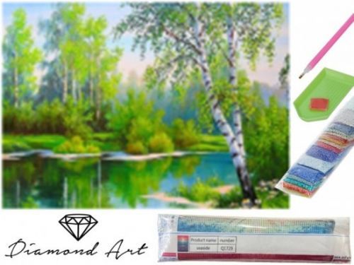 Malování s korálky - Strom - 40 x 50 cm - sada - L8030 - 24200