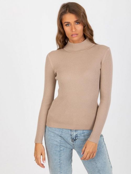 BÉŽOVÝ ŽEBROVANÝ ROLÁK NM-SW-J52019-1.37-DARK BEIGE Velikost: ONE SIZE