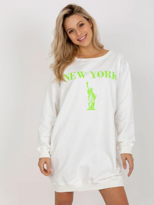 SMETANOVÉ MIKINOVÉ ŠATY NEW YORK -VI-BL-3212.15X-ECRU Velikost: ONE SIZE