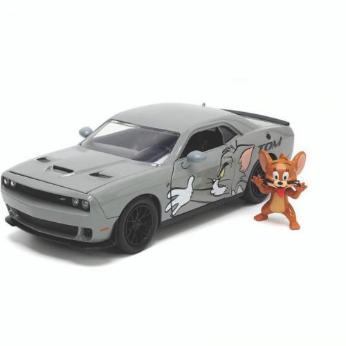 Jada Toys | Tom & Jerry - Diecast Model 1/24 2015 Dodge Challenger s figurkou Jerry