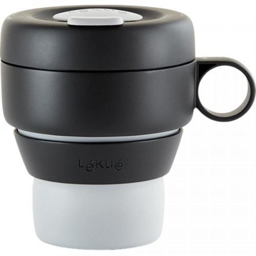 Cestovní hrnek MUG TO GO Lékué 350 ml šedá