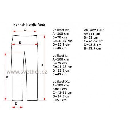 Hannah Nordic Pants anthracite pánské zimní elastické softshellové kalhoty na běžky M