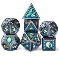 Dice Habit Metal & Enamel Dice Set Atlantis (7)