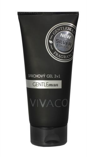 Vivaco Sprchový gel 2v1 pro muže GENTLEMAN SILVER EDITION 200 ml