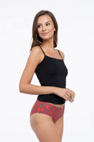 Julimex Scotch Kalhotky S červená