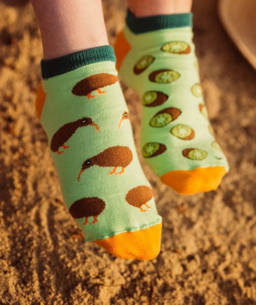 Dámské kotníkové ponožky Spox Sox Kiwi - 44-46 - multicolor