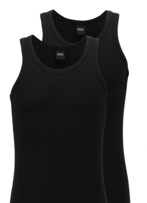 Pánský nátělník 2ks  50325406 001 černá Hugo Boss - L