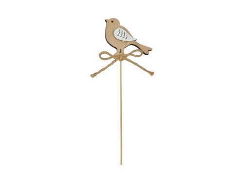 MFP 2221633 Zápich ptáček dřevo 25cm