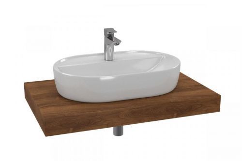 Cenově zvýhodněný koupelnový set Hansgrohe s deskou pod umyvadlo Dolce 80x8x50 cm dub charleston KSETDO4