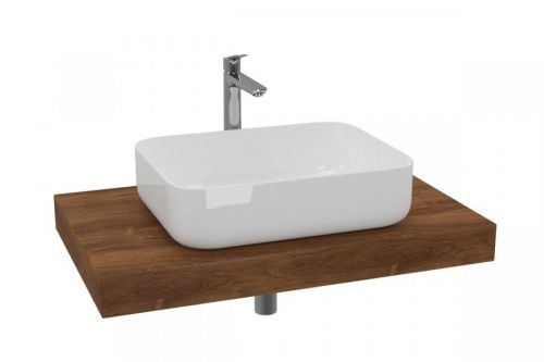 Cenově zvýhodněný koupelnový set Hansgrohe s deskou pod umyvadlo Dolce 80x8x50 cm dub charleston KSETDO8