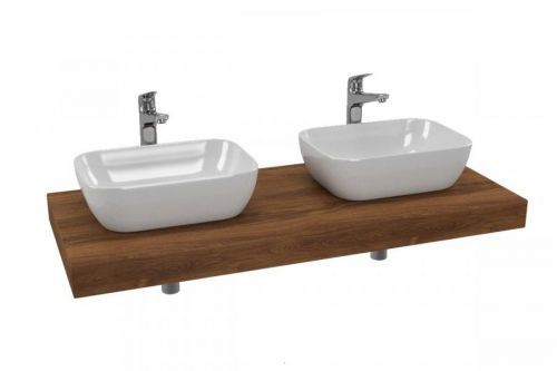 Cenově zvýhodněný koupelnový set Hansgrohe s deskou pod umyvadlo Dolce 120x8x50 cm dub charleston KSETDO20