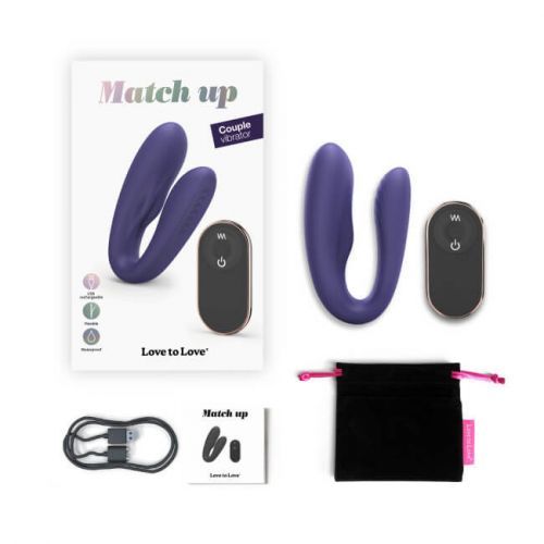 LOVE TO LOVE MATCH UP Couples vibrator - MIDNIGHT INDIGO