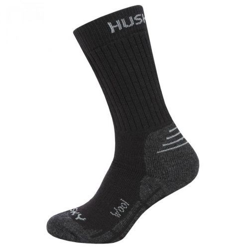Children's socks HUSKY All Wool black