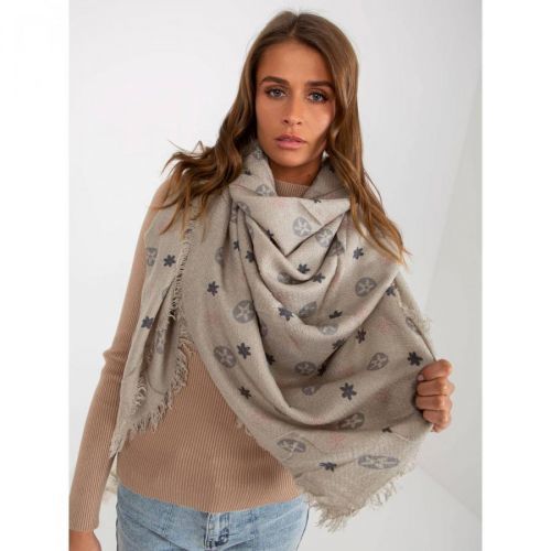 Wholesale online Women's gray patterned scarf