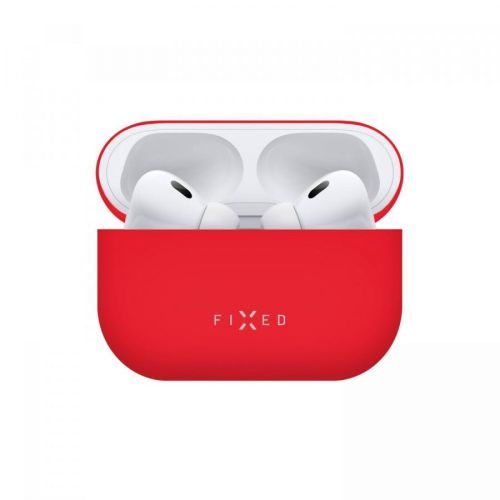 Ultratenké silikonové pouzdro FIXED Silky pro Apple AirPods Pro 2, červená