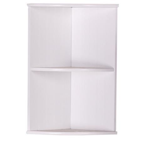 Kondela Závěsná rohová police, bílá, ATENE TYP 4