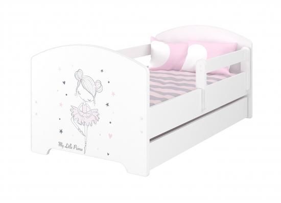 BabyBoo Dětská postel 140 x 70cm -  Baletka 140x70