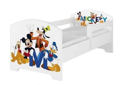 BabyBoo Dětská postel 140 x 70cm Disney - Mickey Friends, bílá 140x70