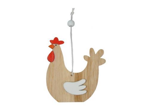 MFP 2221561 Slepice závěs 9cm hnědá