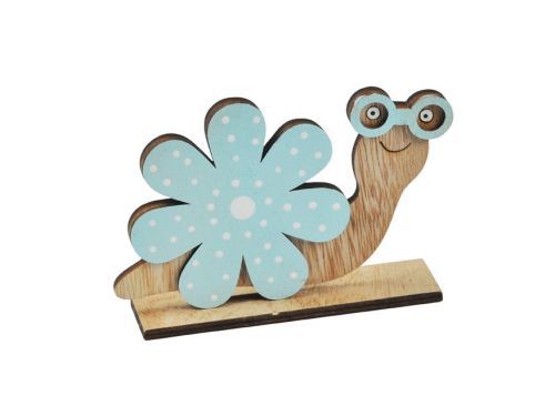 MFP 2221602 Šnek modrý květina 12,5cm