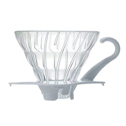 Hario V60-01 skleněný bílý VDG-01W