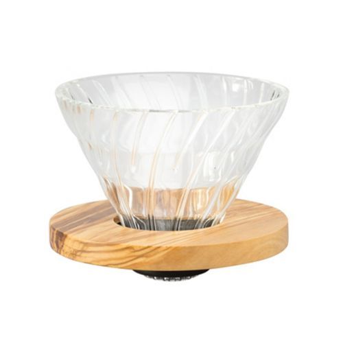 Hario V60-02 skleněný dripper Olive VDG-02-OV
