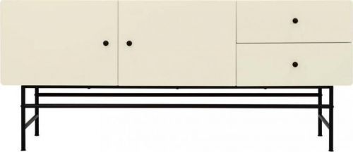 Bílá nízká komoda 68.5x68.5 cm Cocktail - Tenzo