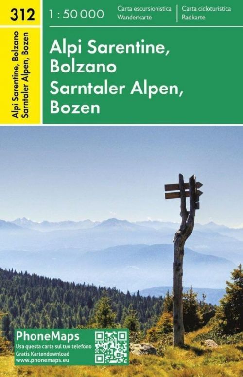 PhoneMaps 312 Wander Sarntaler Alpen, Bozen 1:50 000 / Turistická mapa