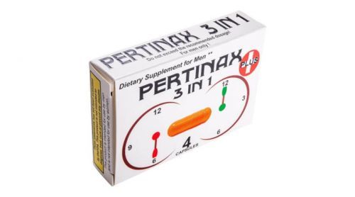 Pertinax 3in1 Plus - food supplement capsule for men (4 pcs)
