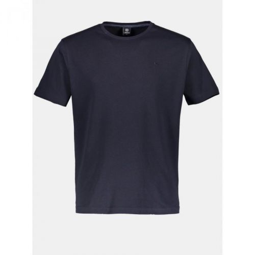 Tmavě modré pánské basic tričko LERROS - Pánské