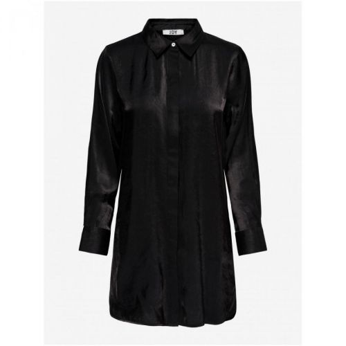 Černá dámská saténová dlouhá košile JDY Paris - Dámské